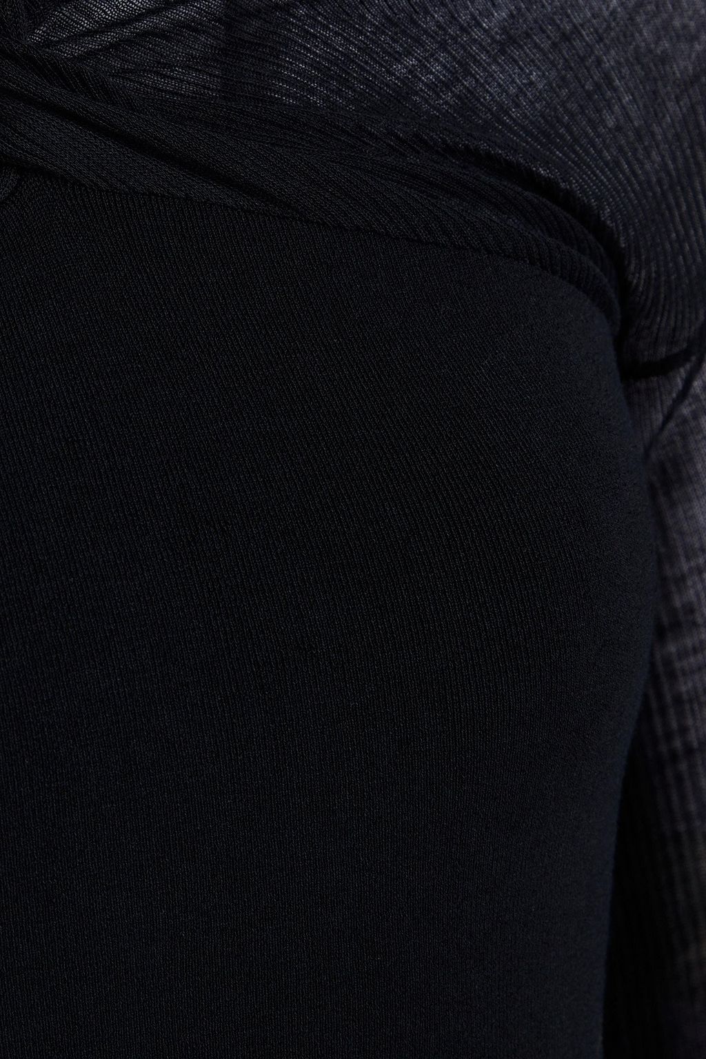 HELMUT LANG فستان قصير بكم وحد من نسيج محبوك وبأجزاء من البونتي