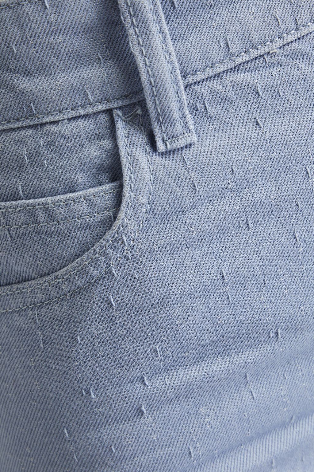 BAUM UND PFERDGARTEN Nariko distressed high-rise straight-leg jeans