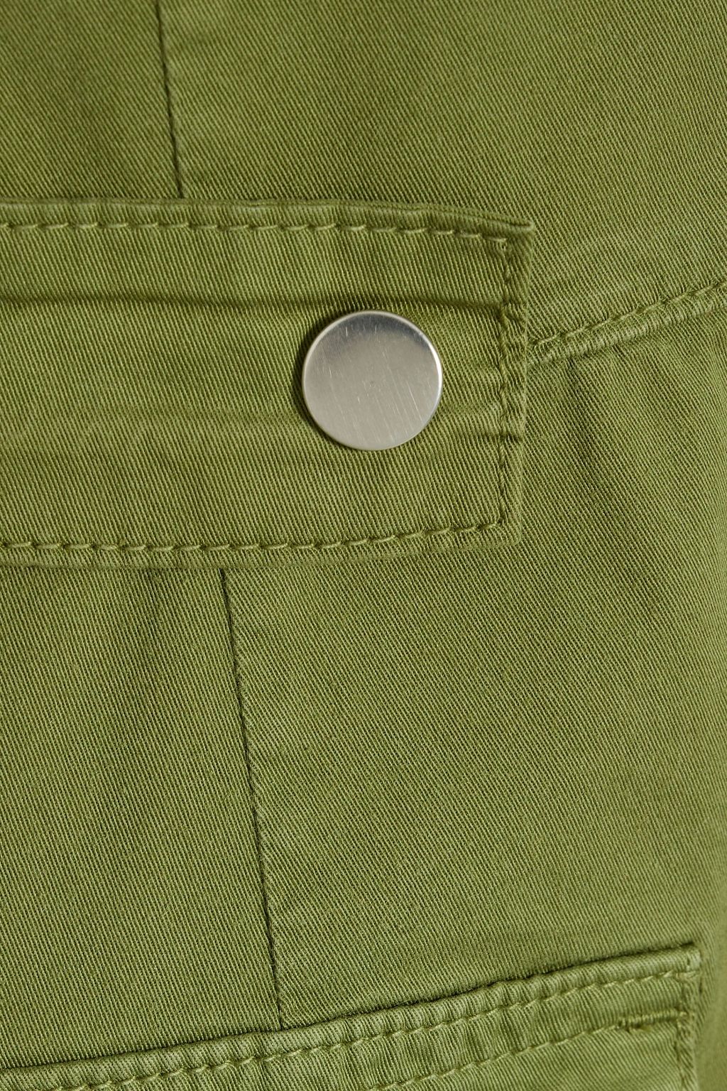 GOOD AMERICAN Organic cotton-blend twill jumpsuit