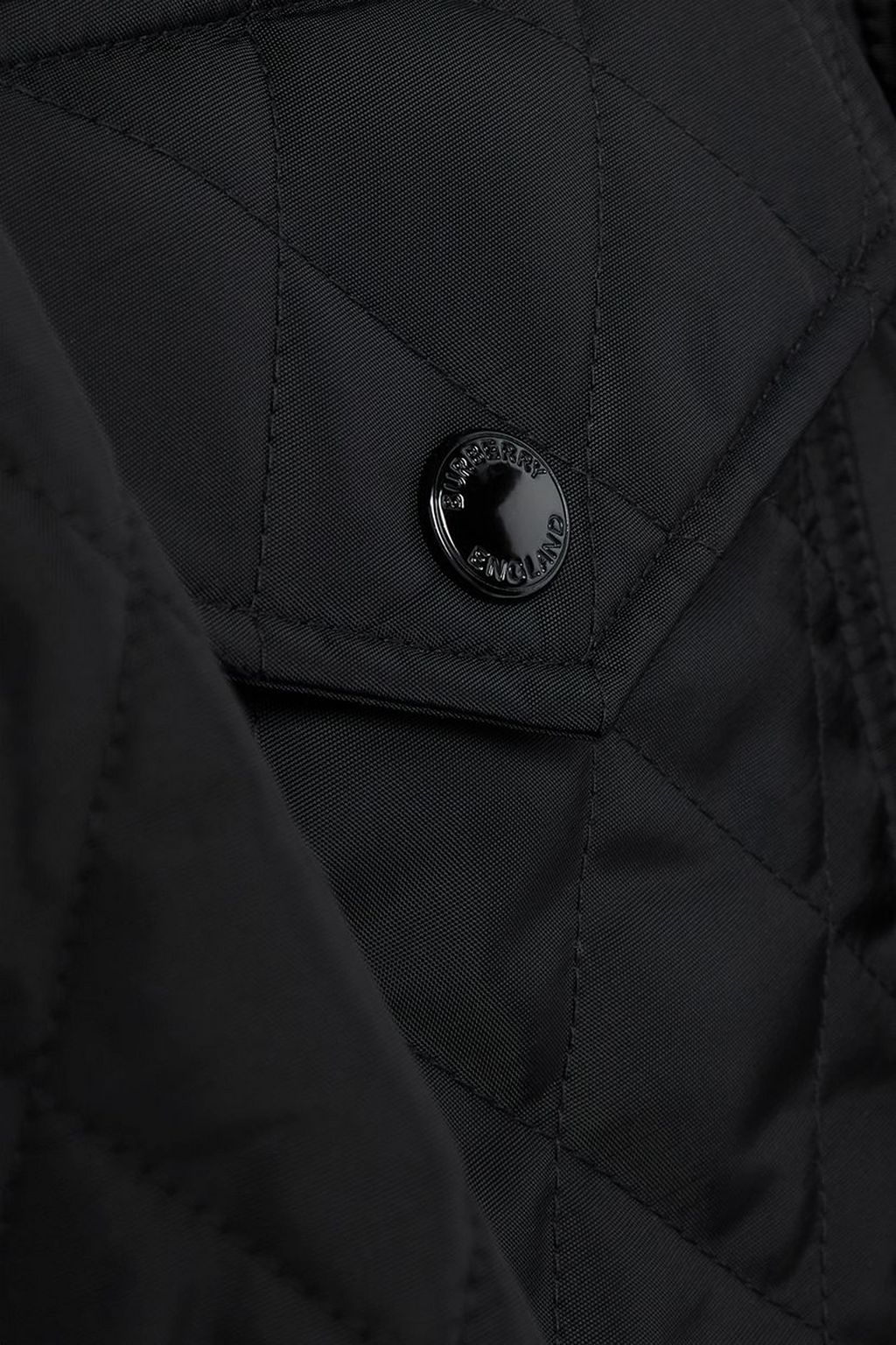 BURBERRY Belted padded quilted shell jacket