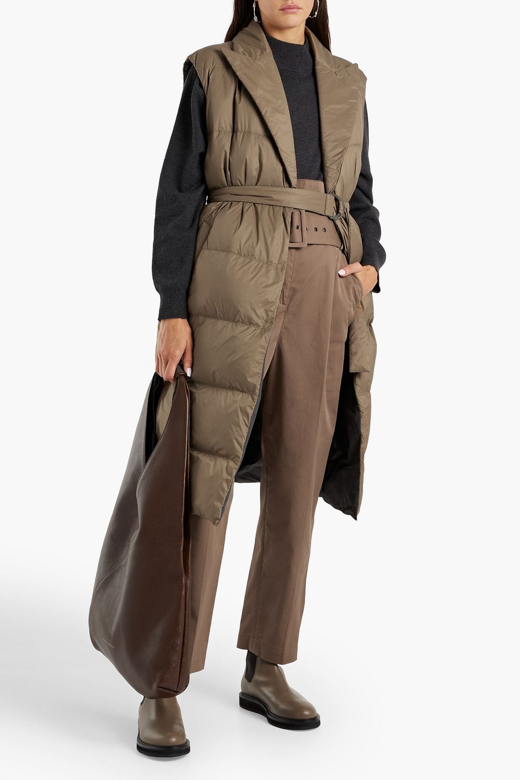 BRUNELLO CUCINELLI Reversible quilted shell down vest