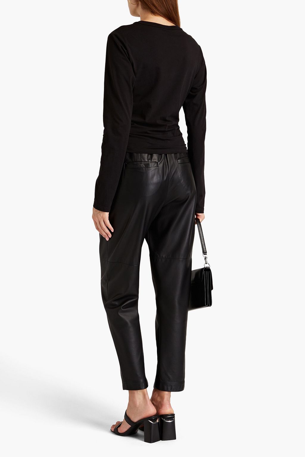 A.L.C. Wrap-effect cotton-jersey Top