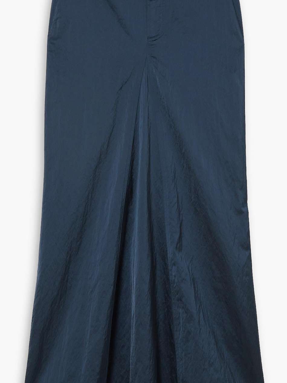 crinkled-satin maxi skirt