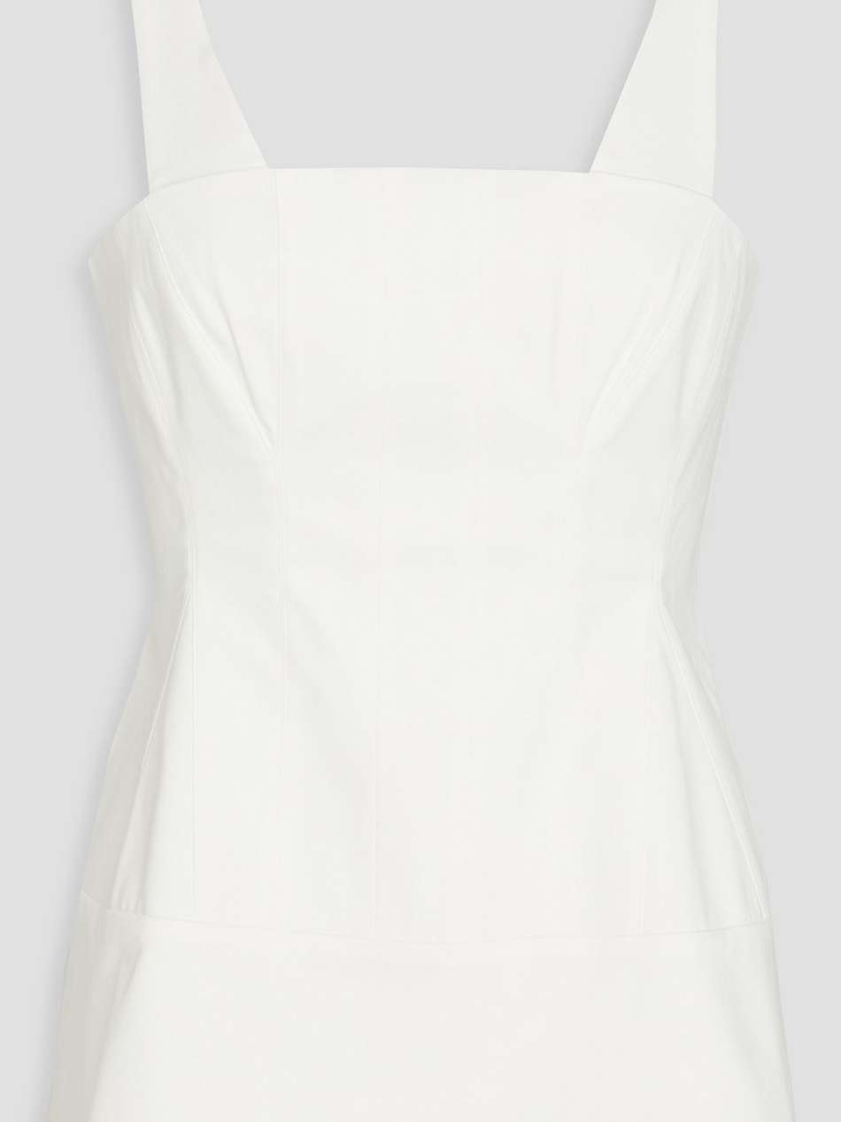 stretch-cotton peplum top
