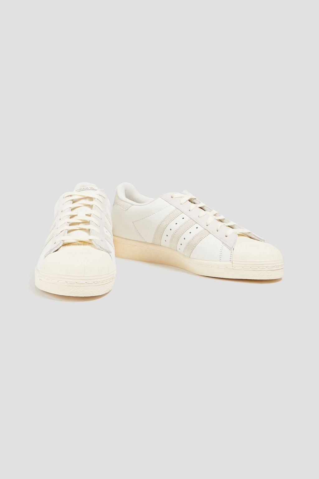 ADIDAS Pebbled-leather sneakers