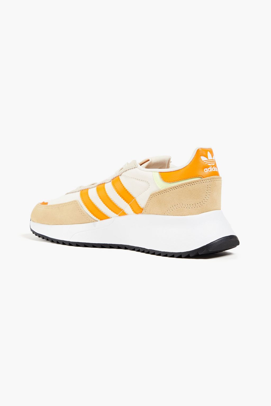 ADIDAS ORIGINALS Faux leather, suede and crepe sneakers