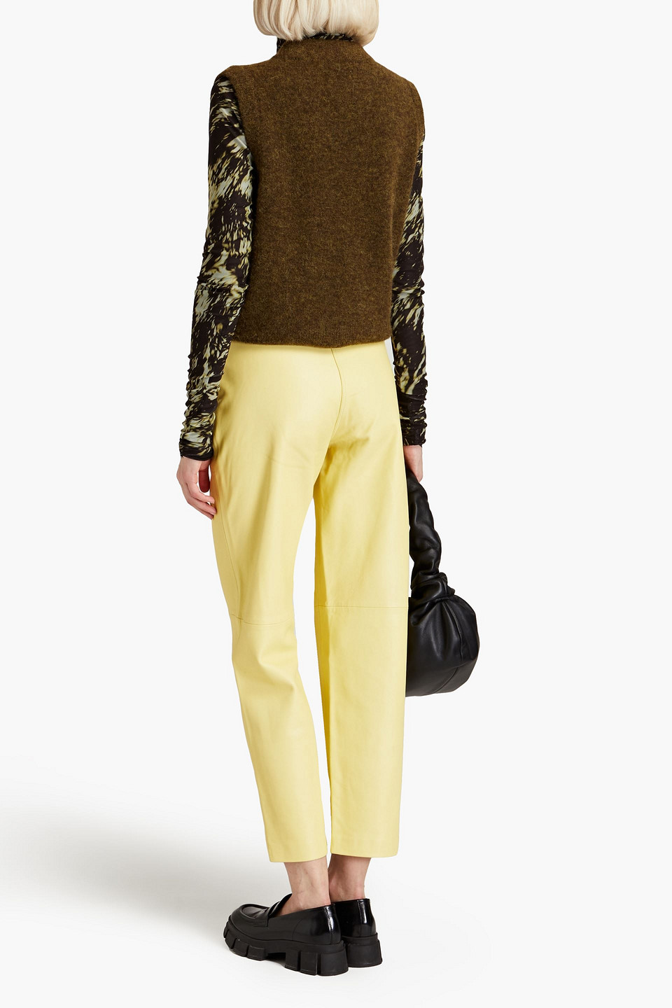 Day Birger Et Mikkelsen Felipe Brushed Knitted Vest In Army Green