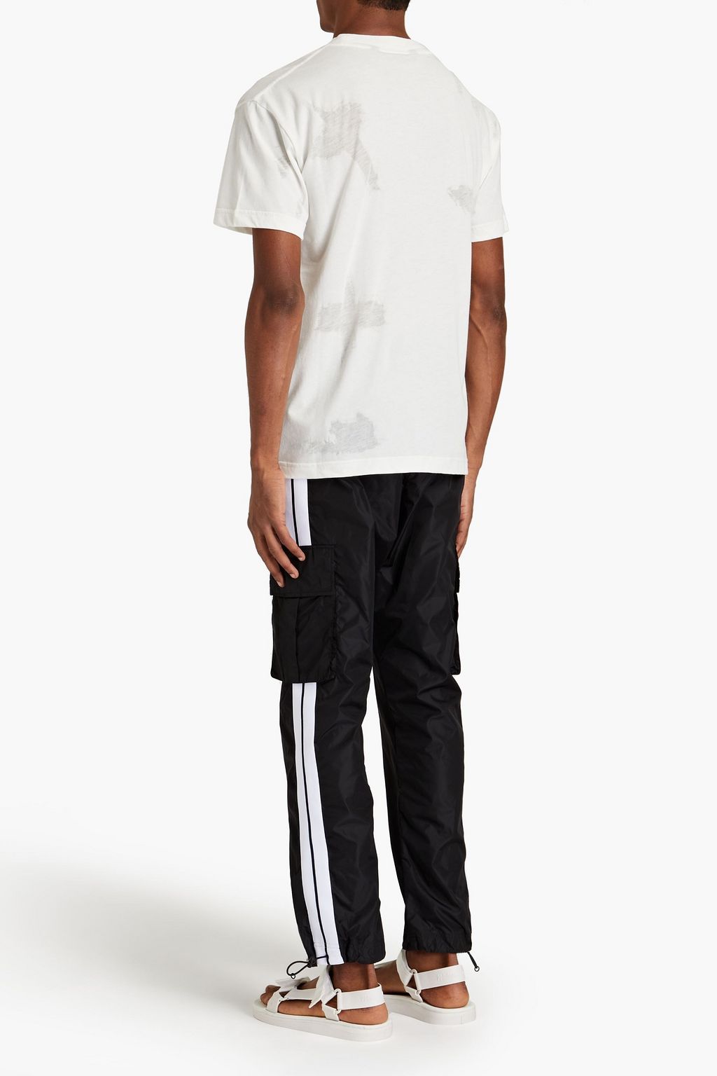 PALM ANGELS Printed shell track pants