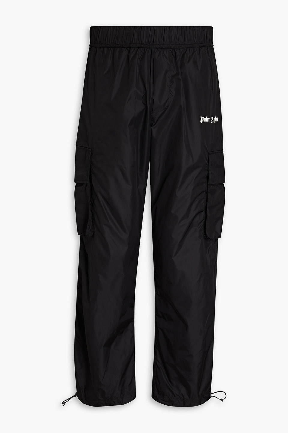 Palm Angels Printed Shell Track Trousers In Black