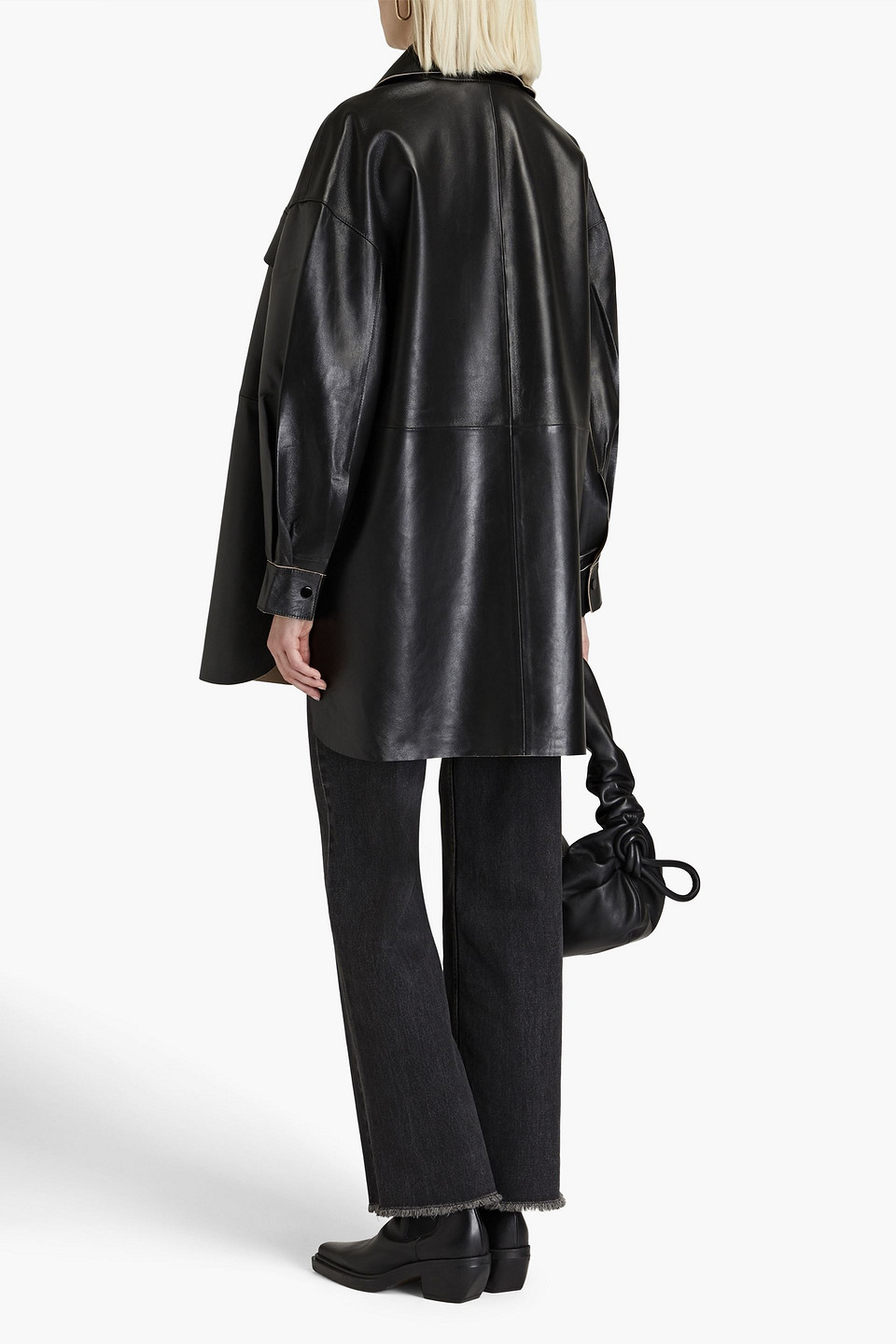 Day Birger Et Mikkelsen Finn Leather Jacket In Black