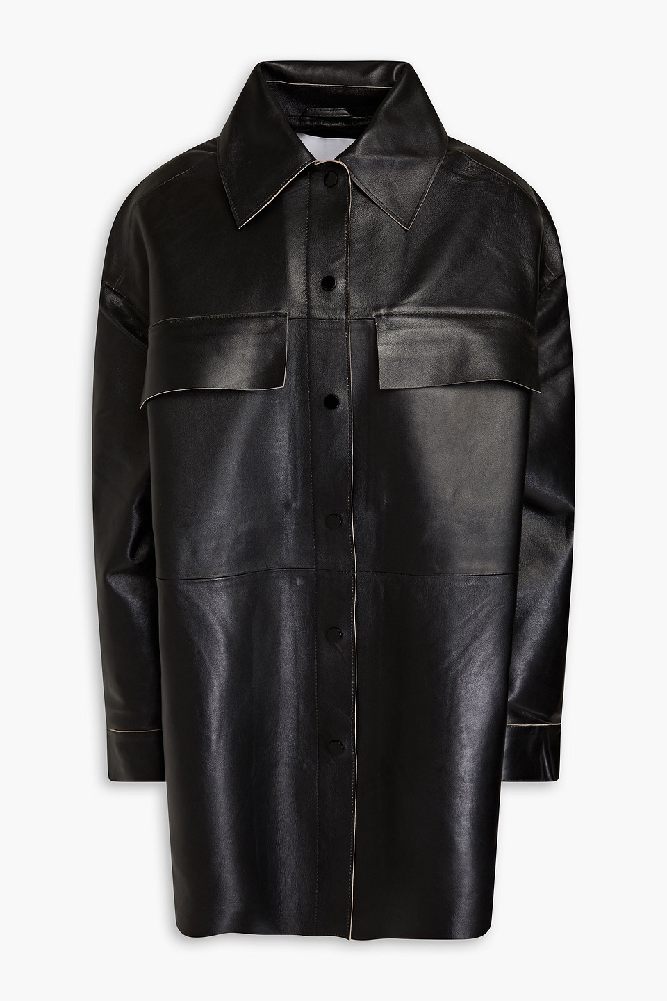 Day Birger Et Mikkelsen Finn Leather Jacket In Black