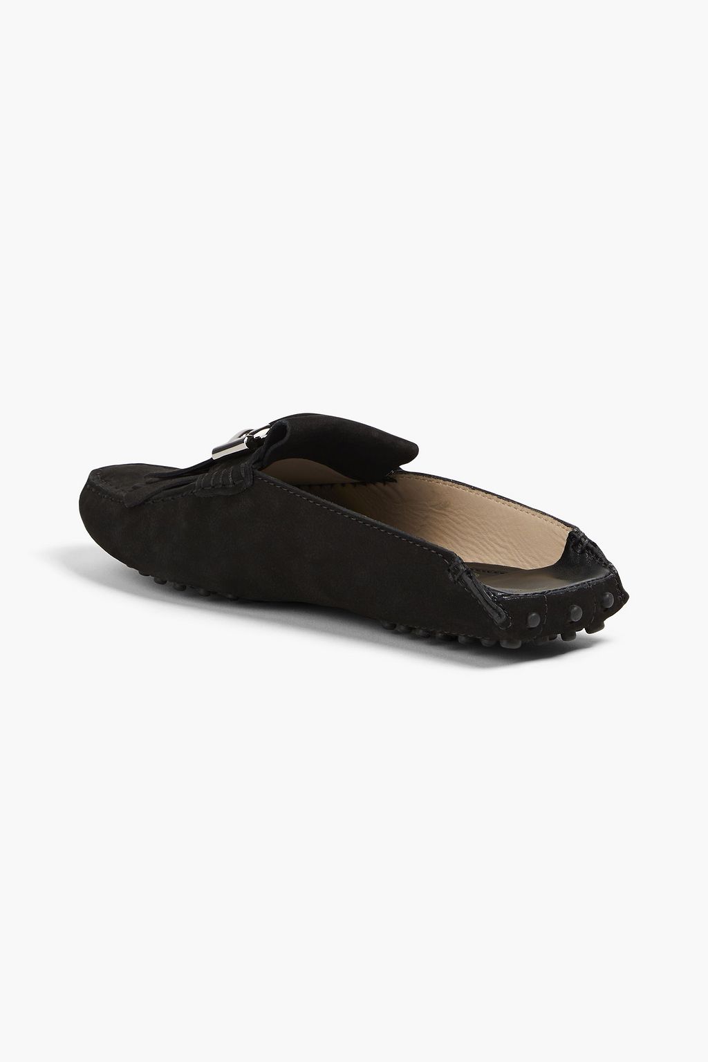 TOD'S Gommino fringed suede slippers