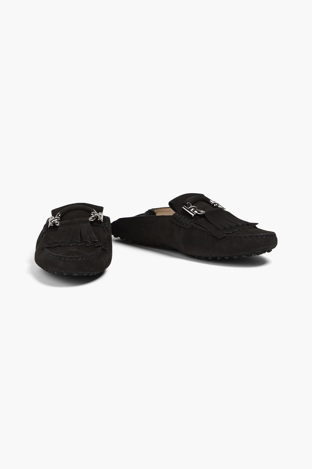 TOD'S Gommino fringed suede slippers