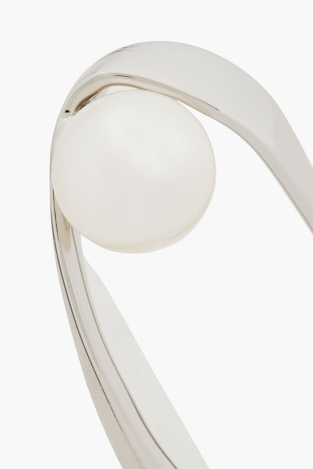 DRIES VAN NOTEN Silver-tone faux pearl ring