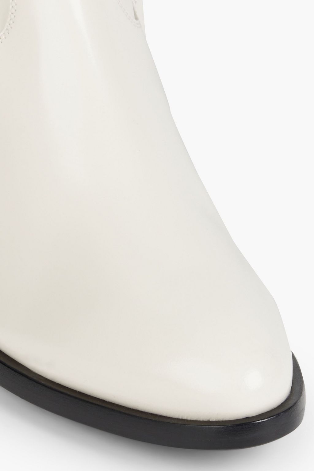 JIMMY CHOO Jesse glossed-leather ankle boots