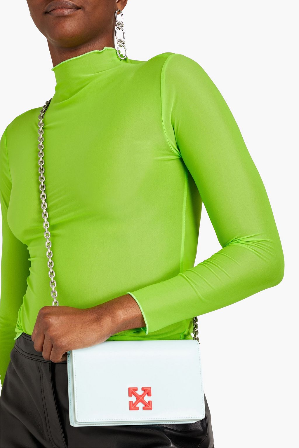 OFF-WHITE™ Jitney 0.5 leather shoulder bag