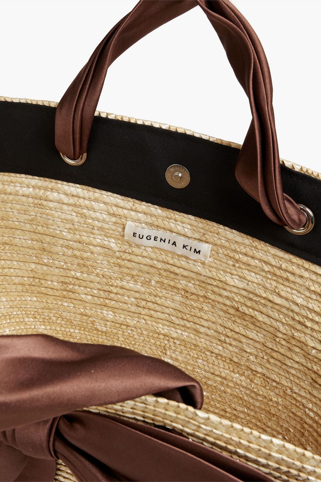 EUGENIA KIM Carlotta bowembellished straw tote THE