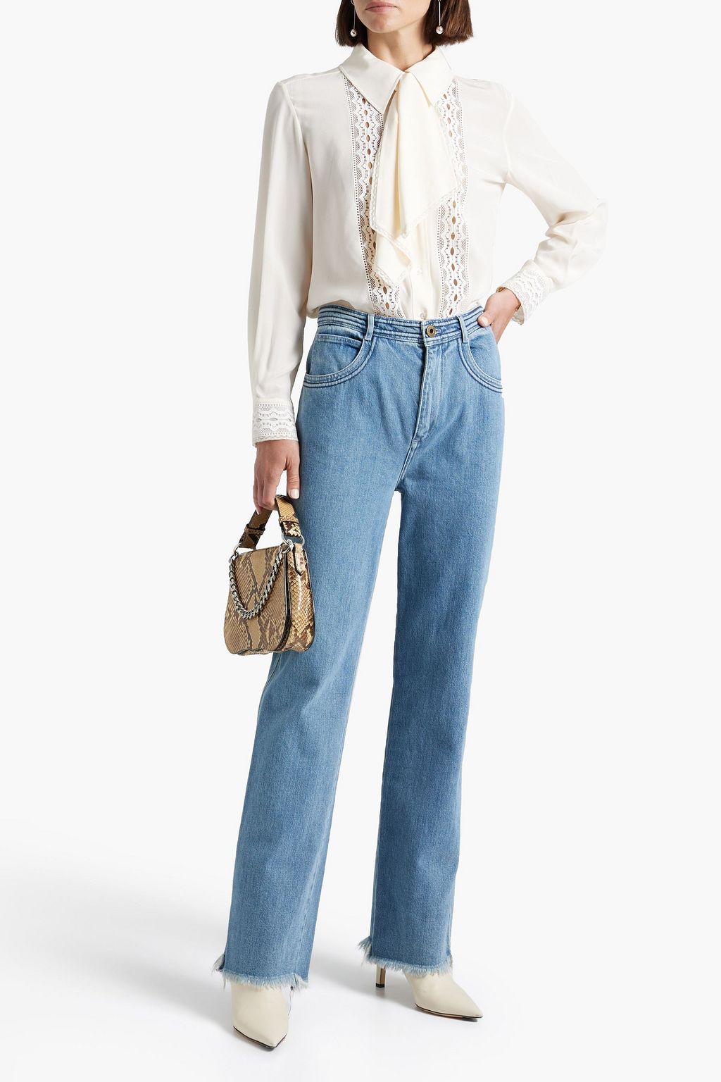 CHLOÉ Frayed boyfriend jeans