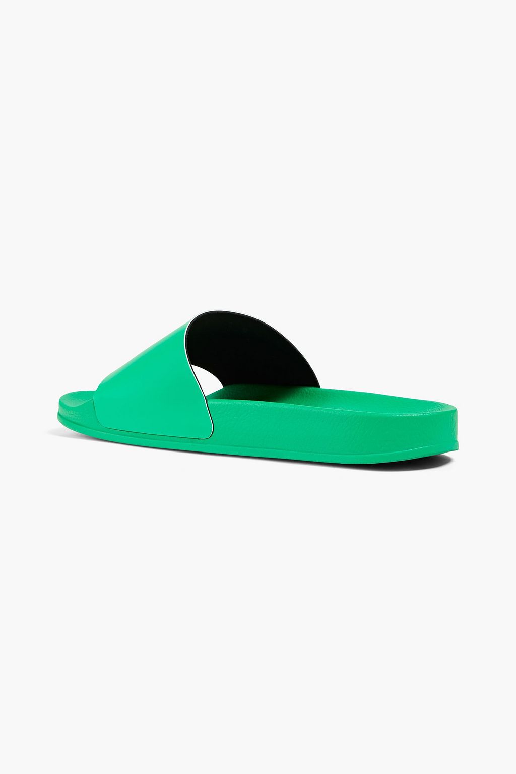 OFF-WHITE™ شبشب سلايدز من الجلد الصناعي مزين بطبعات