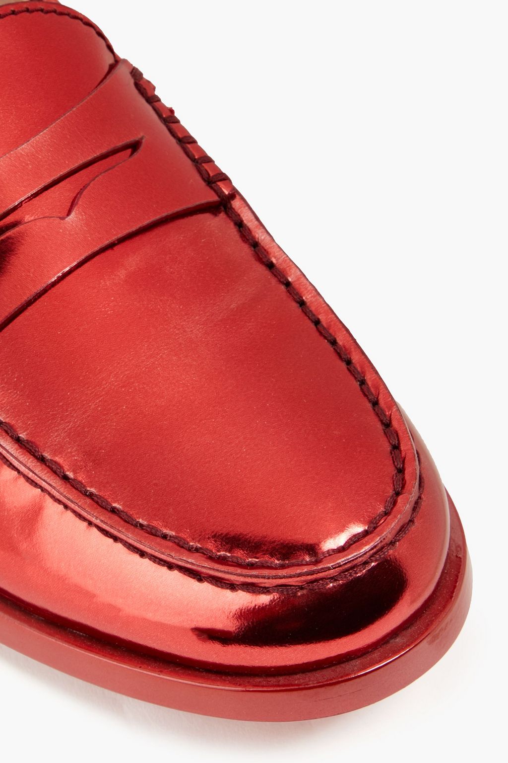 TOD'S حذاء لوفر «+ألبر الباز» من الجلد العاكس