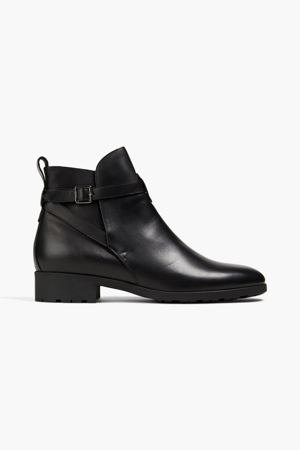 Bally Dayana Leather Ankle Boots In Black