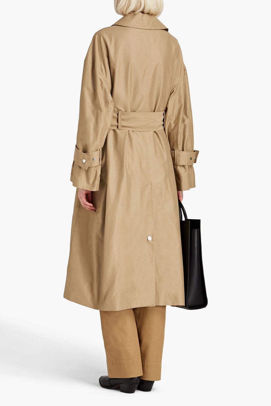 DAY BIRGER ET MIKKELSEN Graham double-breasted cotton-blend sateen trench coat