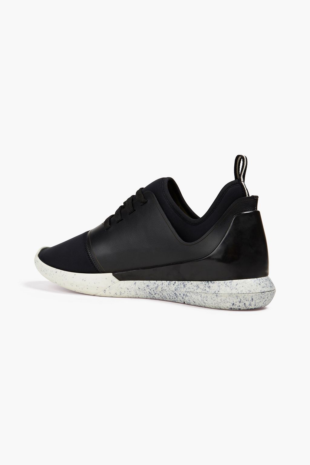 BALLY Avelle perforated neoprene and leather sneakers