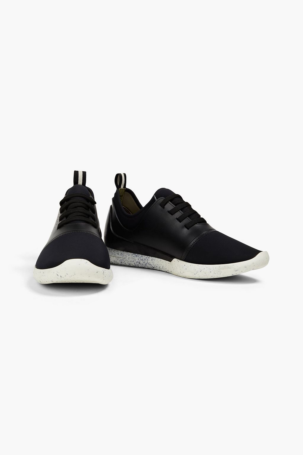 BALLY Avelle perforated neoprene and leather sneakers
