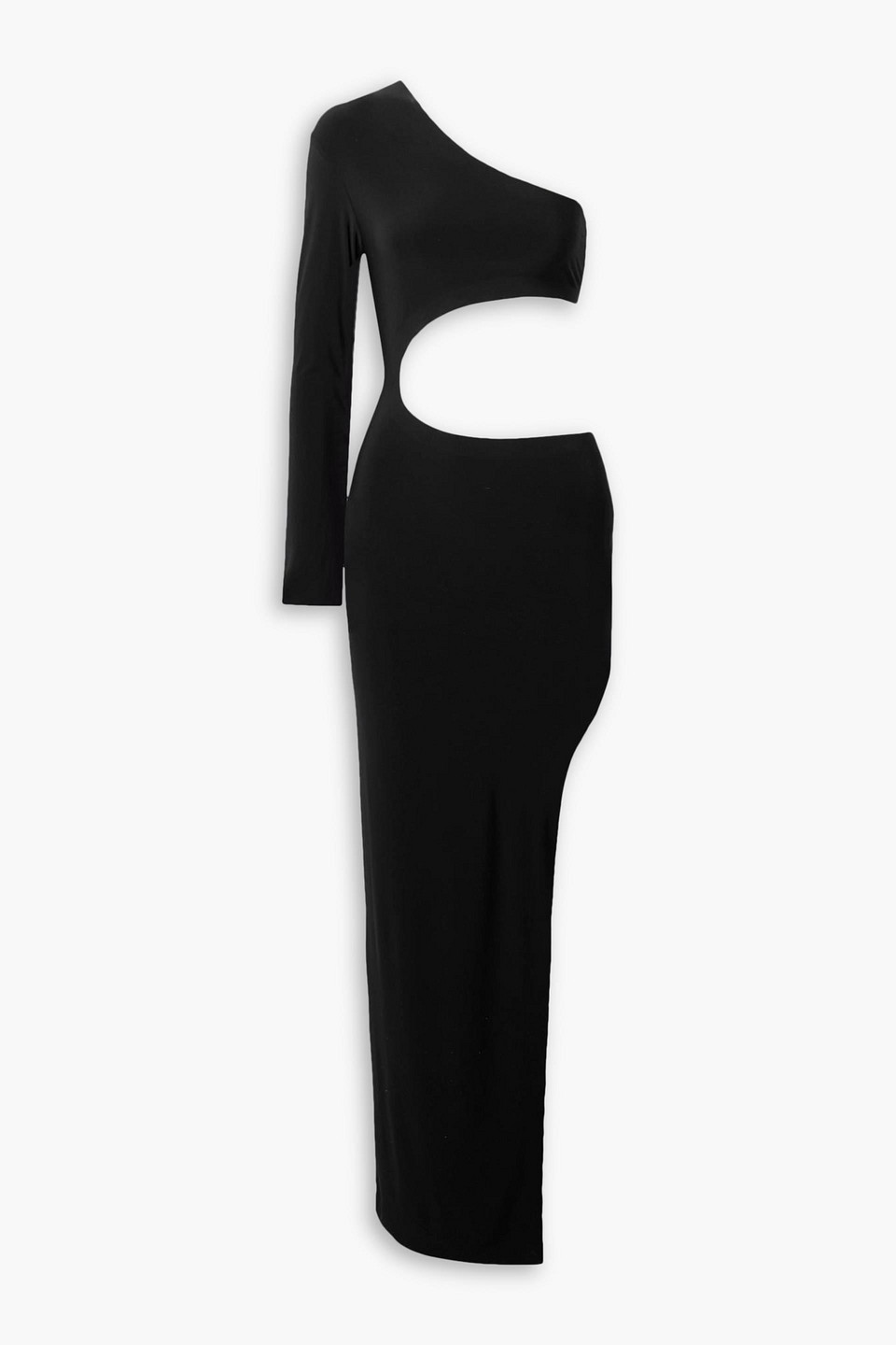 Shane one-shoulder cutout stretch-jersey gown