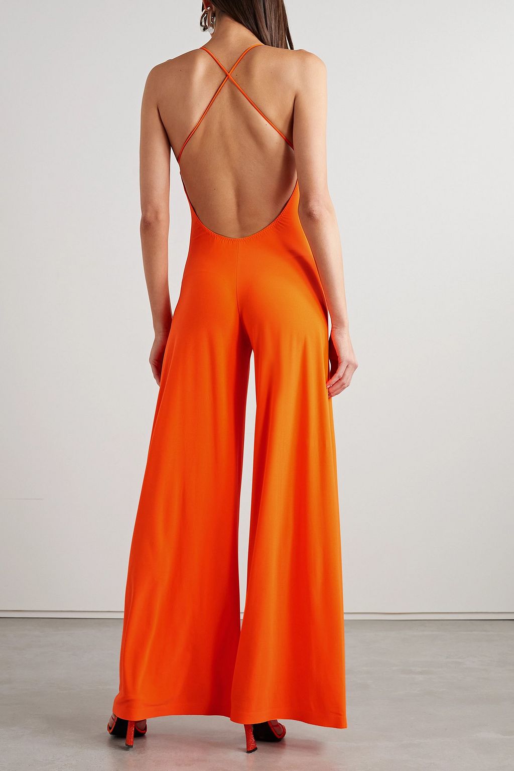 NORMA KAMALI Open-back stretch-jersey jumpsuit
