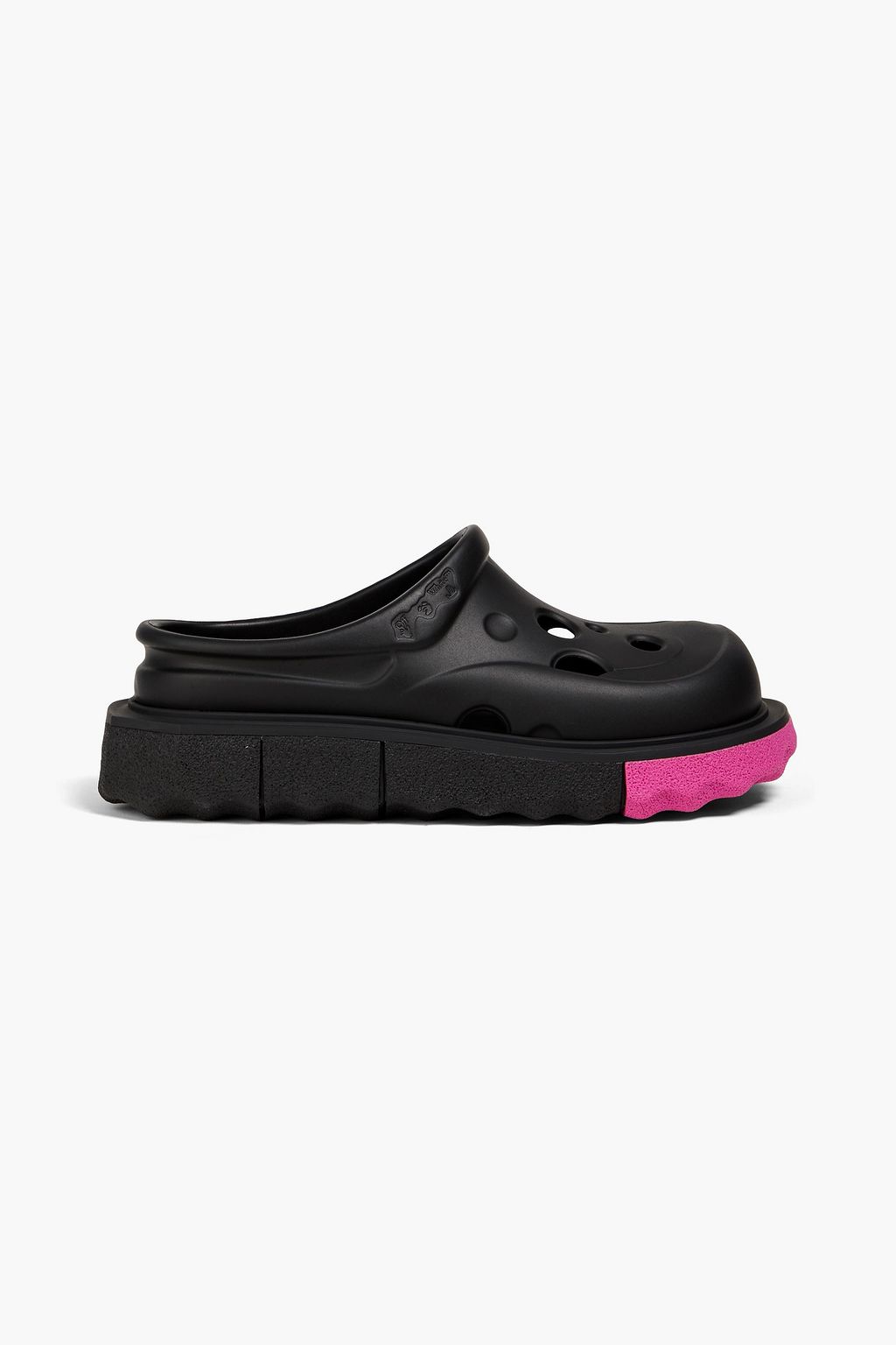 OFF-WHITE™ Spongesole Meteor cutout rubber clogs | THE OUTNET