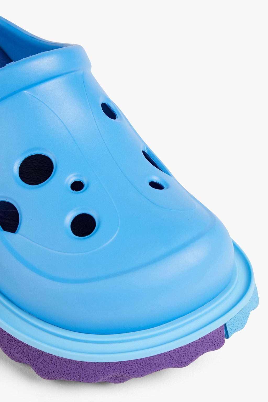 OFF-WHITE™ Meteor perforated rubber platform mules