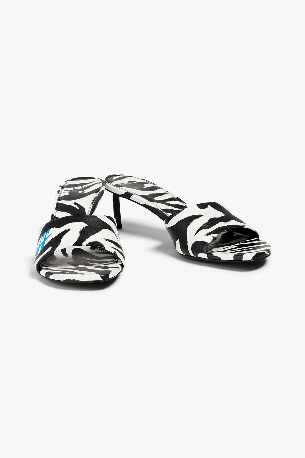 OFF-WHITE™ Allen zebra-print leather mules