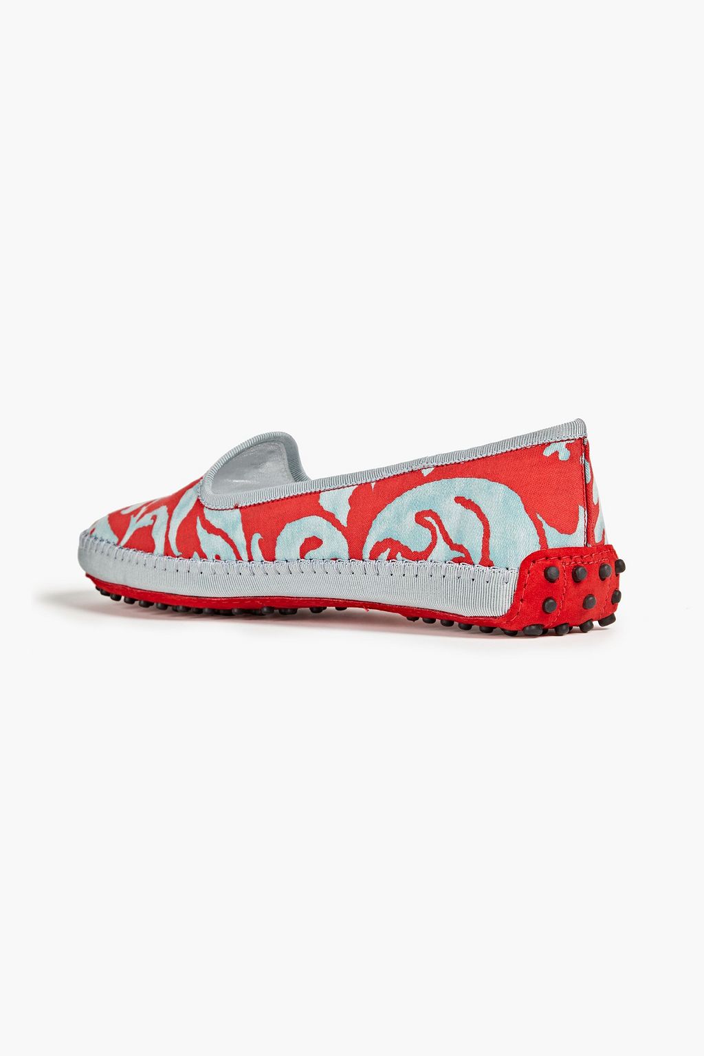 TOD'S Gommino printed canvas loafers