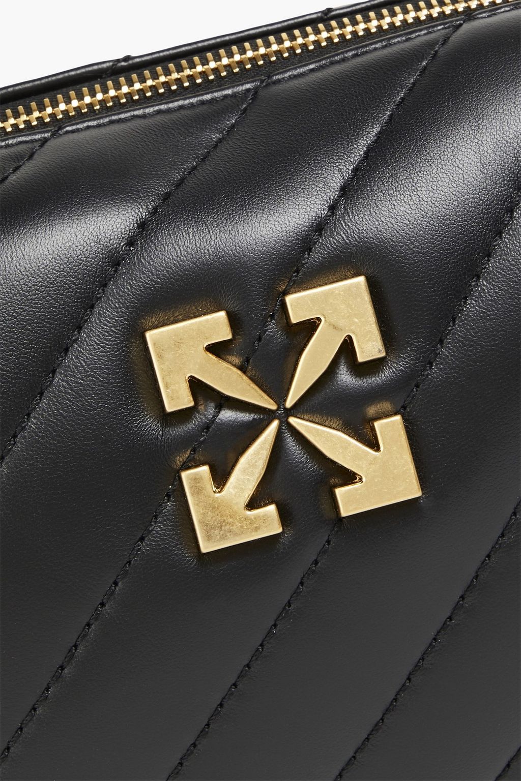 OFF-WHITE™ Jackhammer quilted leather cross-body bag