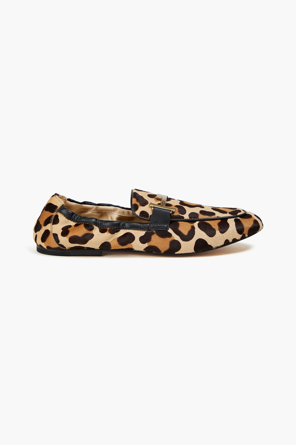 Tassel Leopard Print Round Toe Loafers Women Large Size main image 1