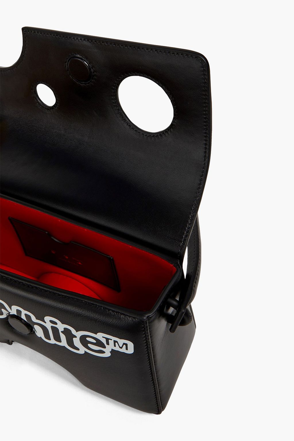 OFF-WHITE™ Burrow 22 cutout printed leather shoulder bag