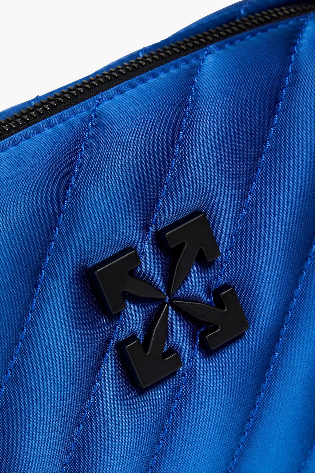 OFF-WHITE™ Jackhammer quilted satin shoulder bag