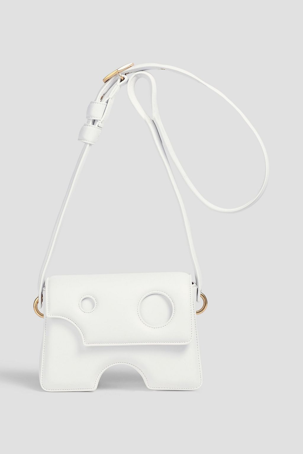 OFF-WHITE™ Burrow 22 laser-cut leather shoulder bag | Sale up to 70% off |  THE OUTNET