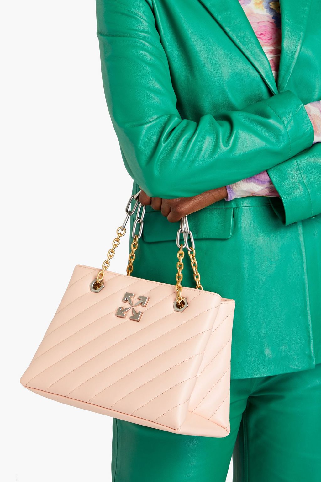 OFF-WHITE™ Jackhammer 25 quilted leather tote