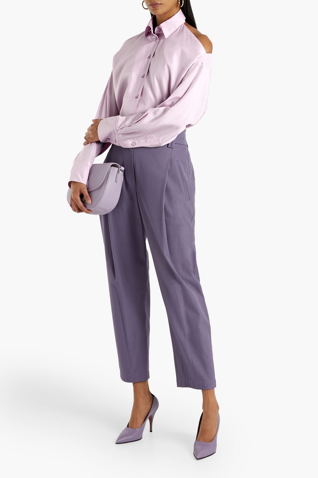 VALENTINO GARAVANI Cutout silk shirt