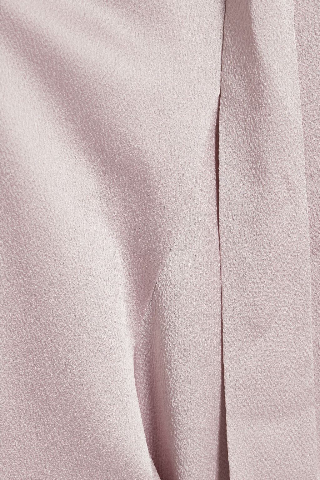 VALENTINO GARAVANI One-sleeve asymmetric satin-crepe top