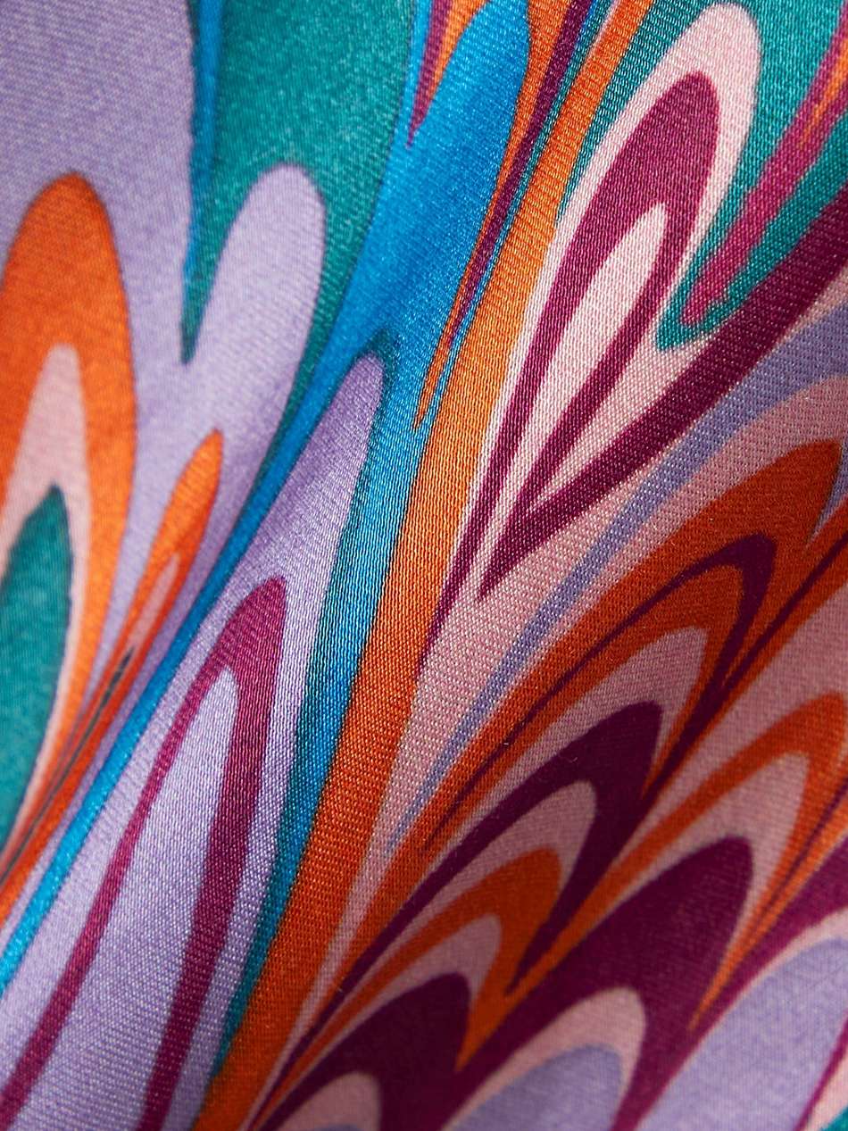 embellished printed woven slip dress