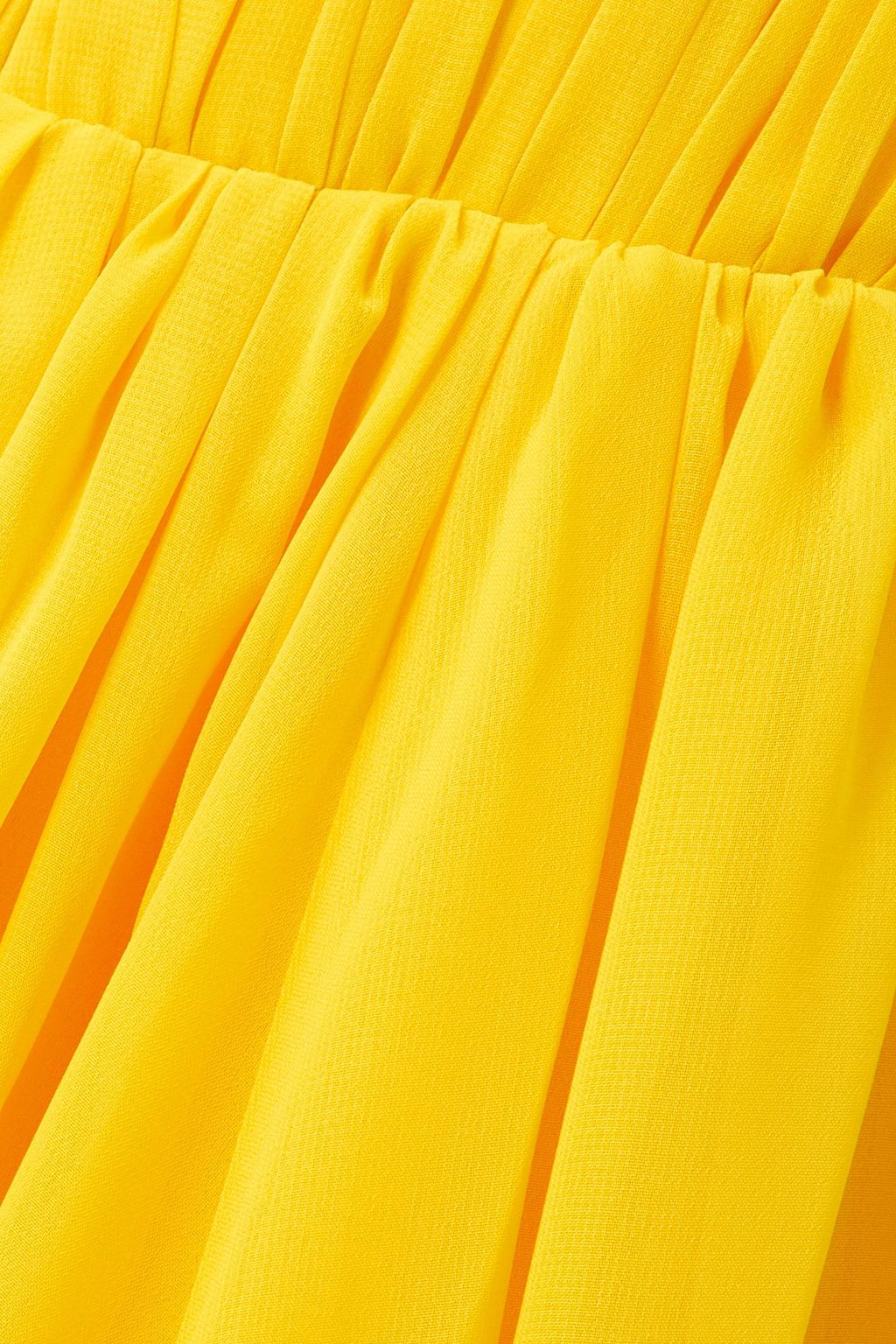 RASARIO Pleated chiffon halterneck gown