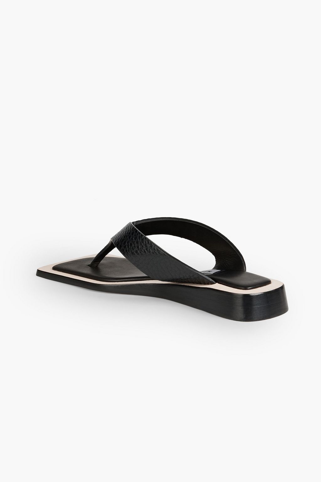MIISTA Valeria pebbled-leather wedge mules