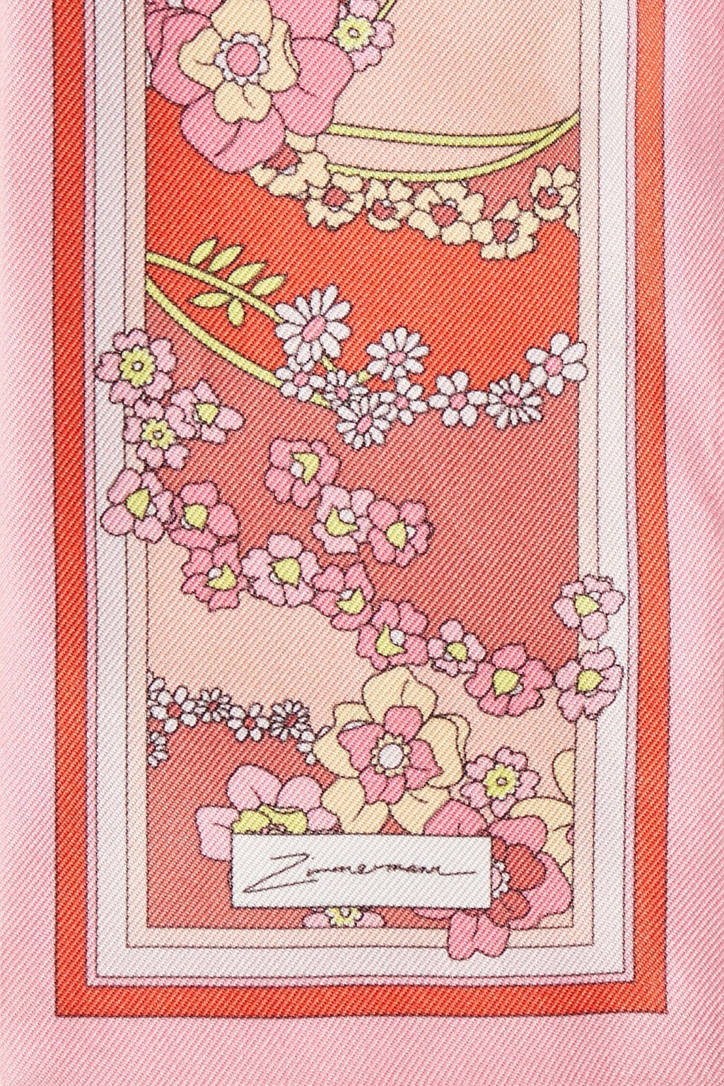 ZIMMERMANN Printed silk-twill scarf