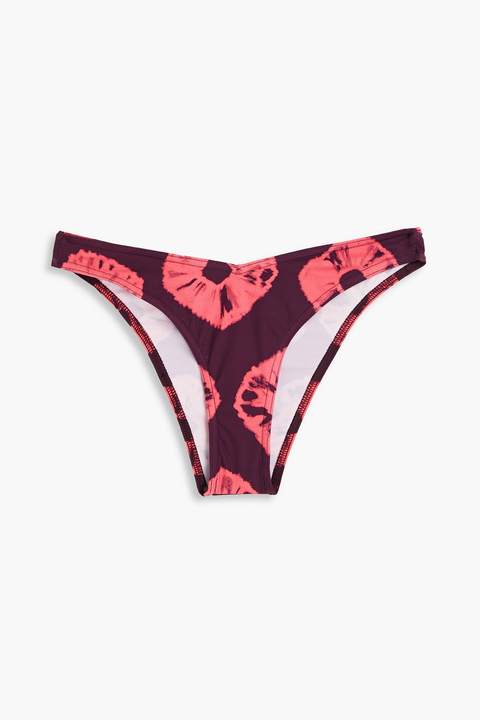 Zimmermann Separates Sculpt Tie-dyed Low-rise Bikini Briefs In Grape