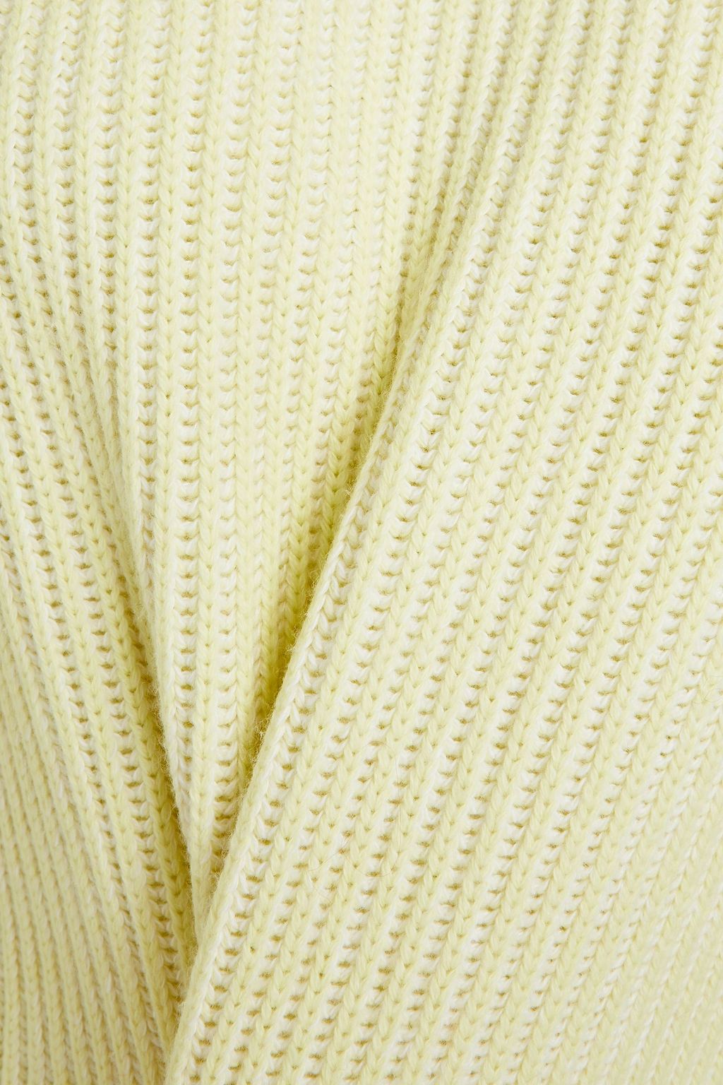 JOSEPH Ribbed cotton, wool and cashmere-blend sweater