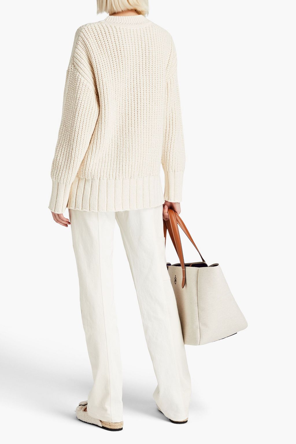JOSEPH Argyle cotton sweater