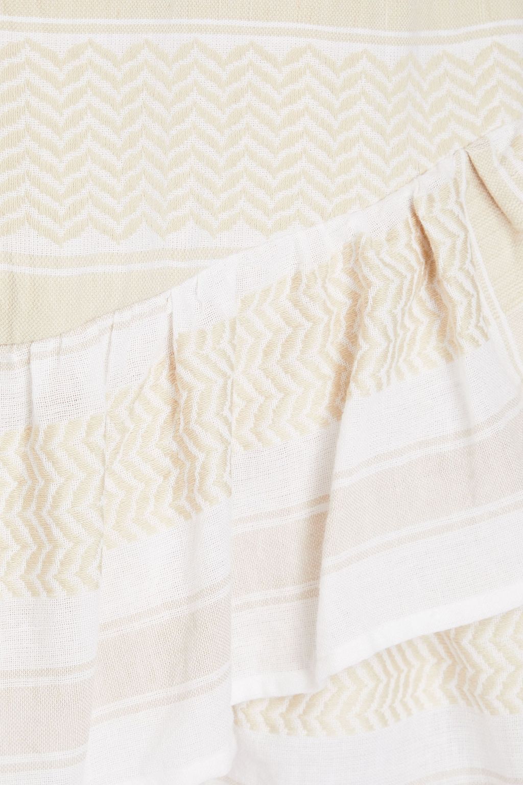SUMMERY COPENHAGEN Olivia Minikleid aus Baumwoll-Jacquard mit Rüschen